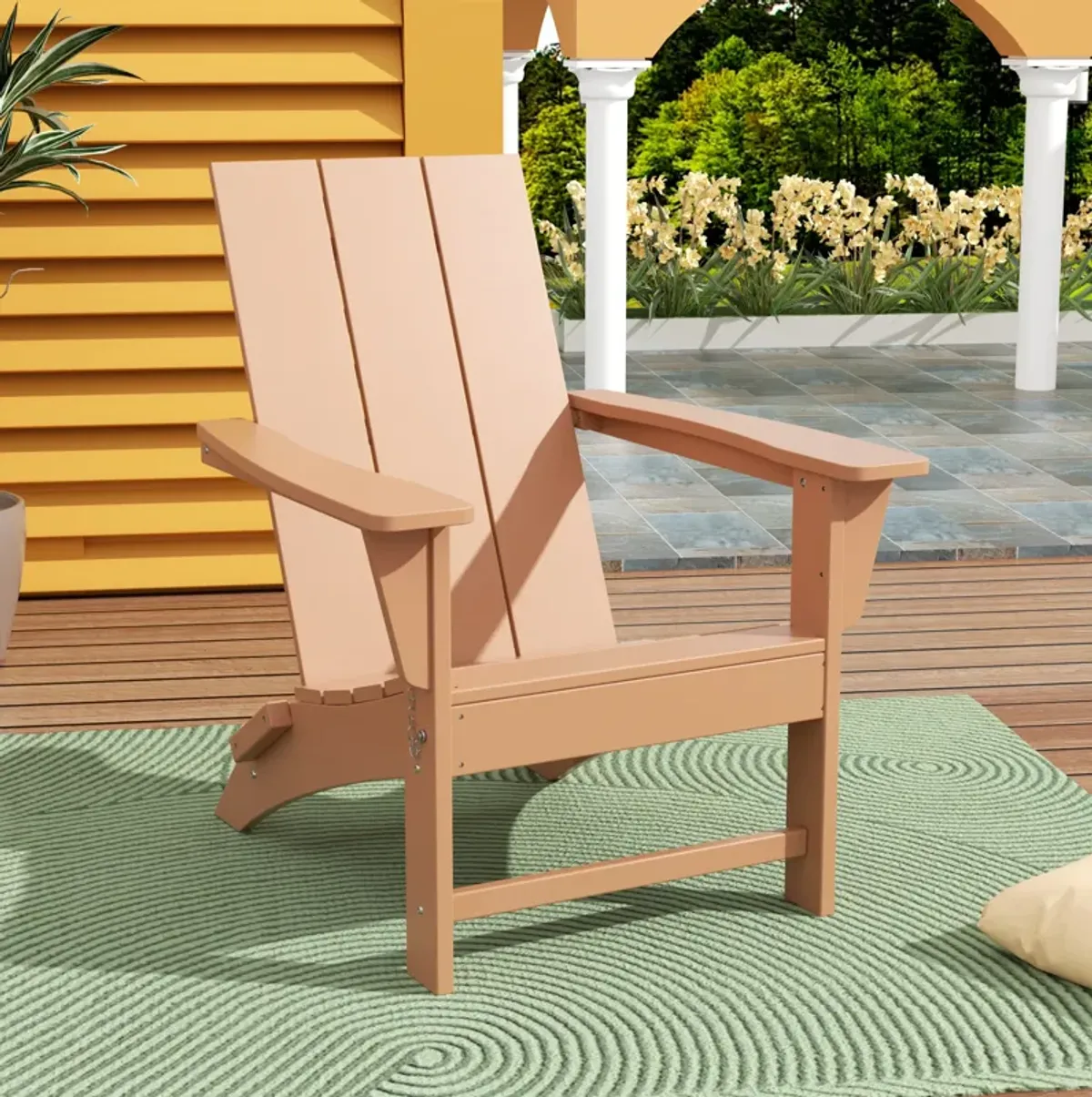 WestinTrends Modern Folding Adirondack Chair