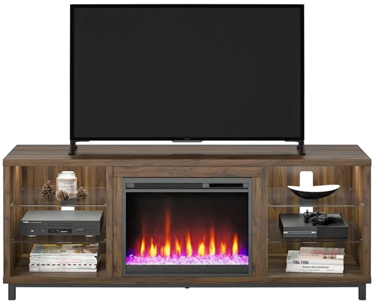 Ameriwood Home Norton Deluxe Fireplace TV Stand for TVs up to 70"