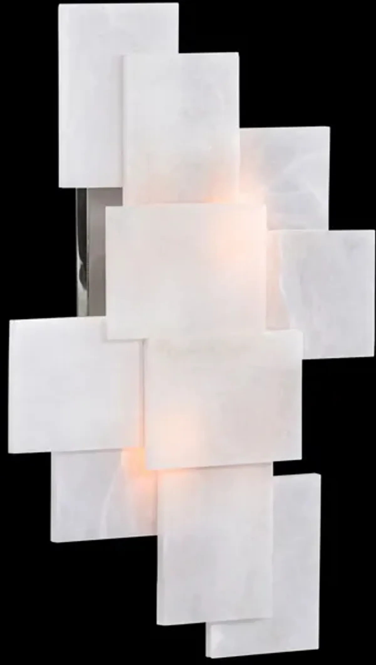 Stone Alabaster Wall Sconce With A Nod To Mondrian