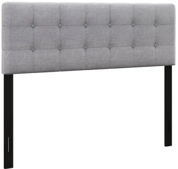 Linen Upholstered Headboard with Solid Rubber Wood Legs