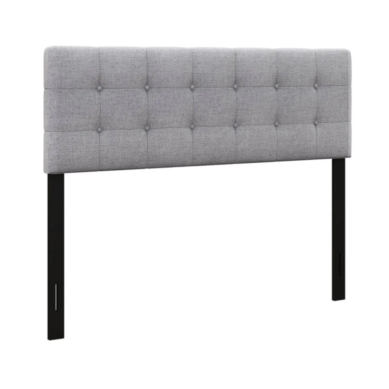 Linen Upholstered Headboard with Solid Rubber Wood Legs