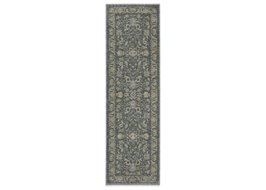 Aberdeen 2'3" x 7'6" Blue Rug