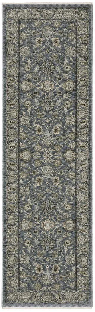 Aberdeen 2'3" x 7'6" Blue Rug