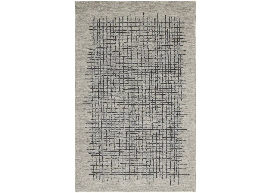 Maddox 8630F Gray/Black/Tan 8' x 10' Rug