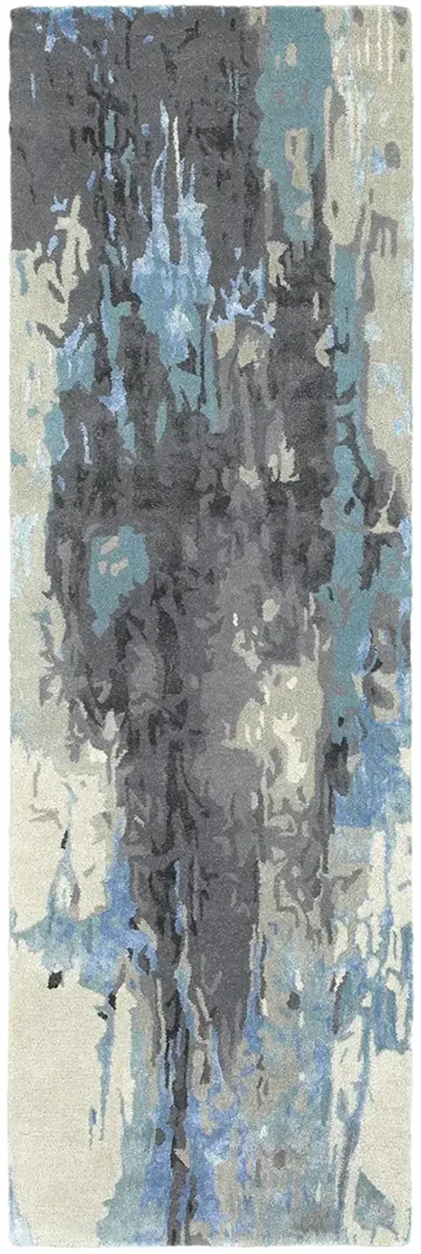 Galaxy 2'6" x 8' Blue Rug