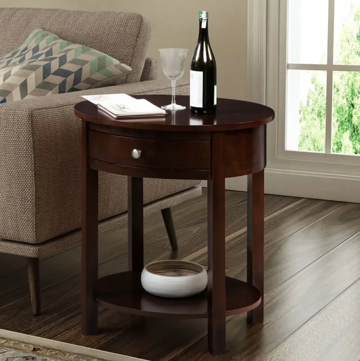 Convenience Concepts Classic Accents Cypress End Table, Espresso