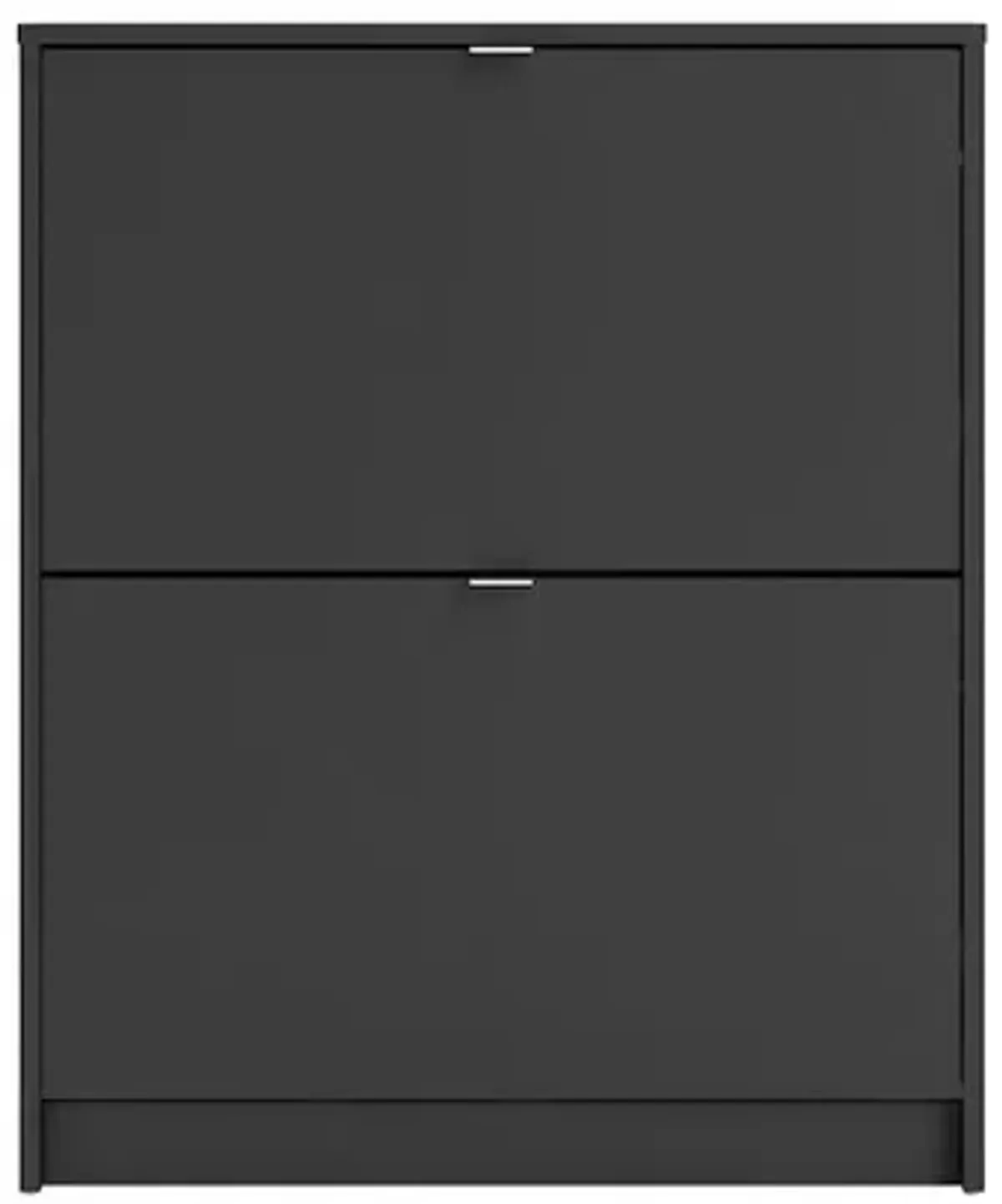 Tvilum Bright 2 Drawer Shoe Cabinet, Black Matte