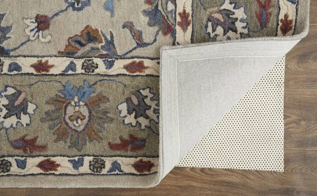 Rylan 8642F Ivory/Taupe/Blue 2' x 3' Rug