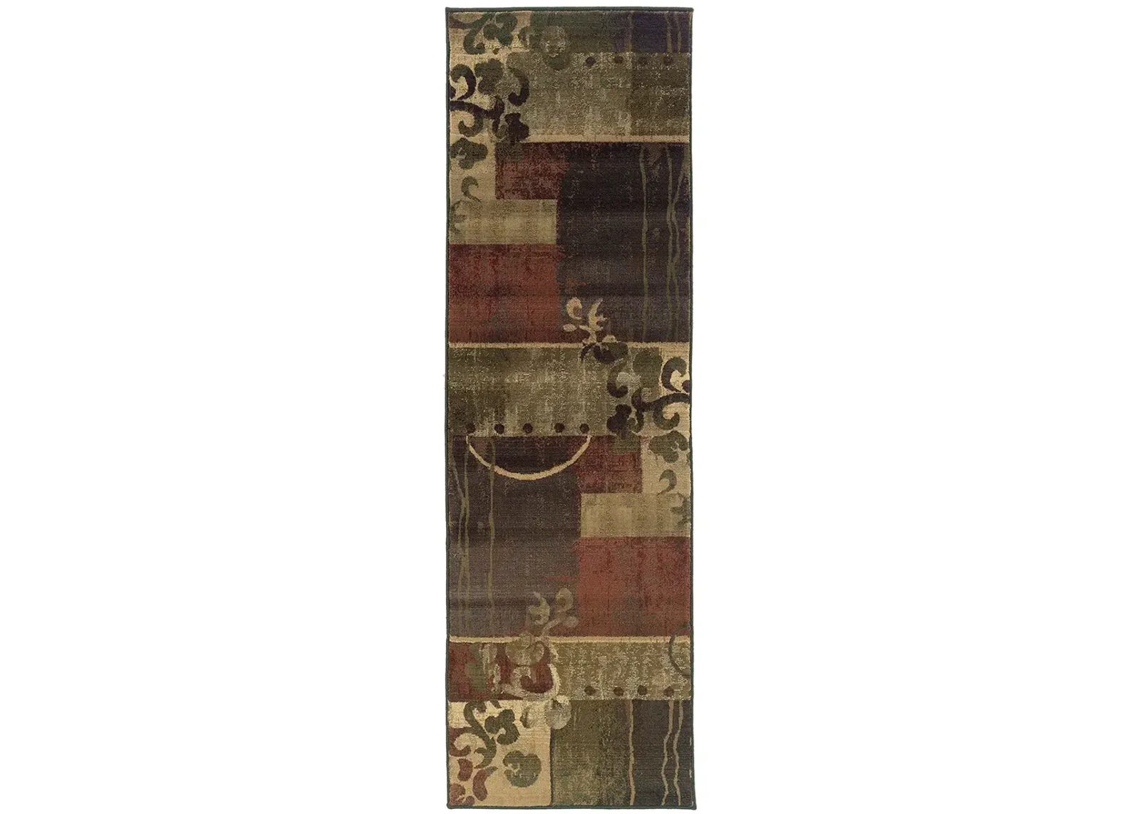 Generations 2'3" x 7'6" Grn Rug