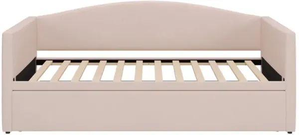 Merax Velvet Daybed with Extended Pop Up Trundle