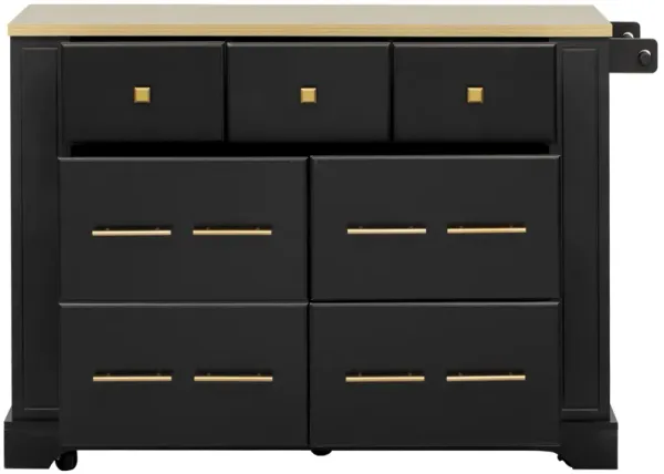 Merax Kitchen Island with 6 Drawers