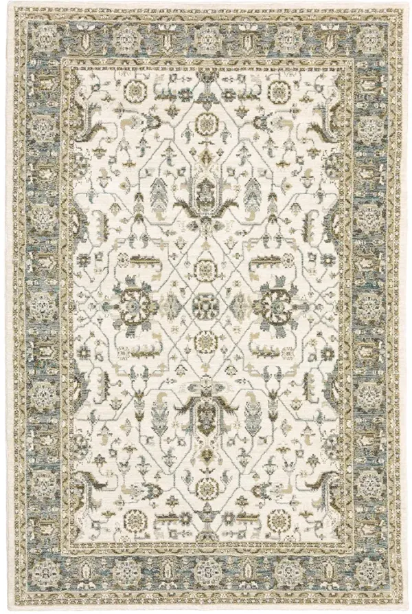 Andorra 1'10" x 3'2" Ivory Rug