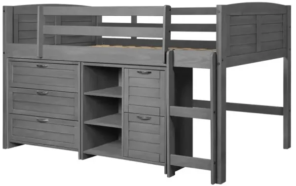 Donco Trading Twin Louver Modular Low Loft-Combo A