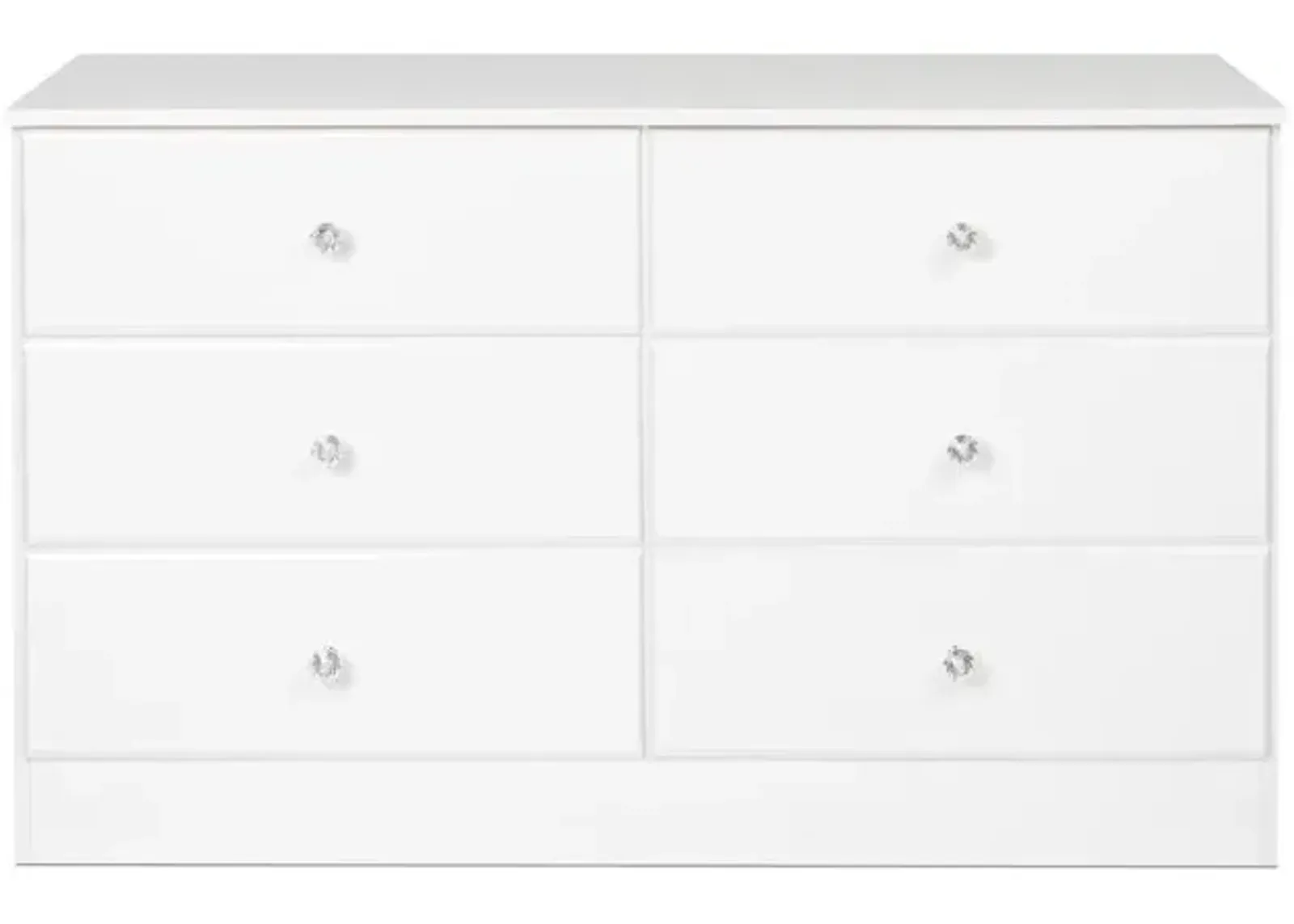 Prepac Astrid 6-Drawer Dresser, Crystal White