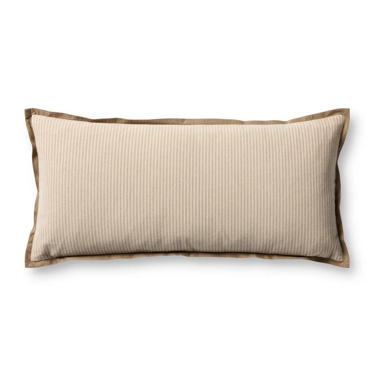 Sullivan PJBR0001 Natural/Brown 12" x 27" Pillow with Poly by Jeremiah Brent x Loloi
