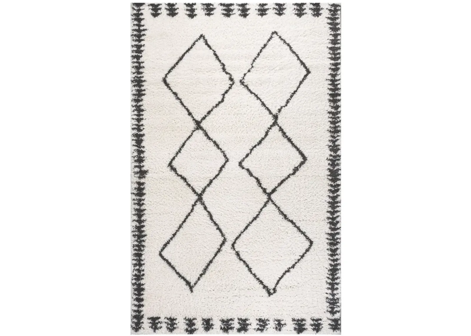 Calvia Moroccan Diamond Shag Area Rug