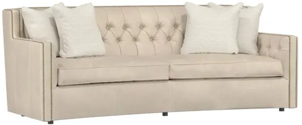 Living Candace Leather Sofa in White