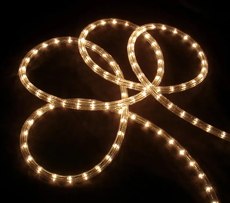 100ft Clear Incandescent Outdoor Christmas Rope Lights