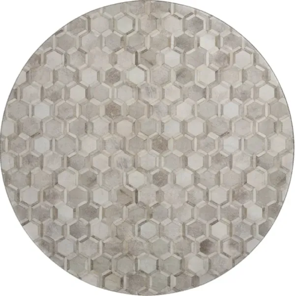 Bozeman BM1 Brown 8' Round Rug