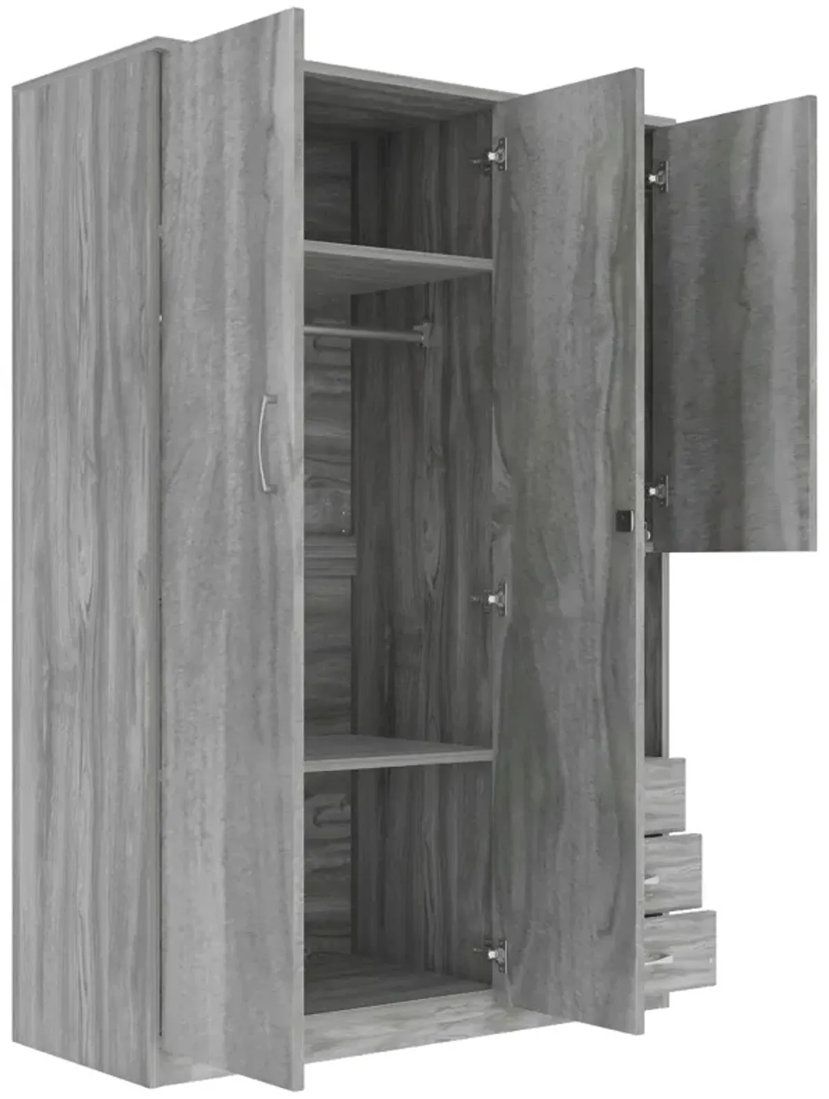 Merax Wooden Wardrobe Closet with 2 Doors