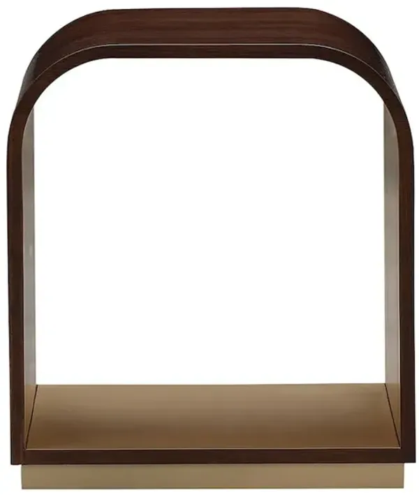 Michael Amini Houston End Table - Walnut