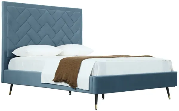 Crosby Blue Queen Bed
