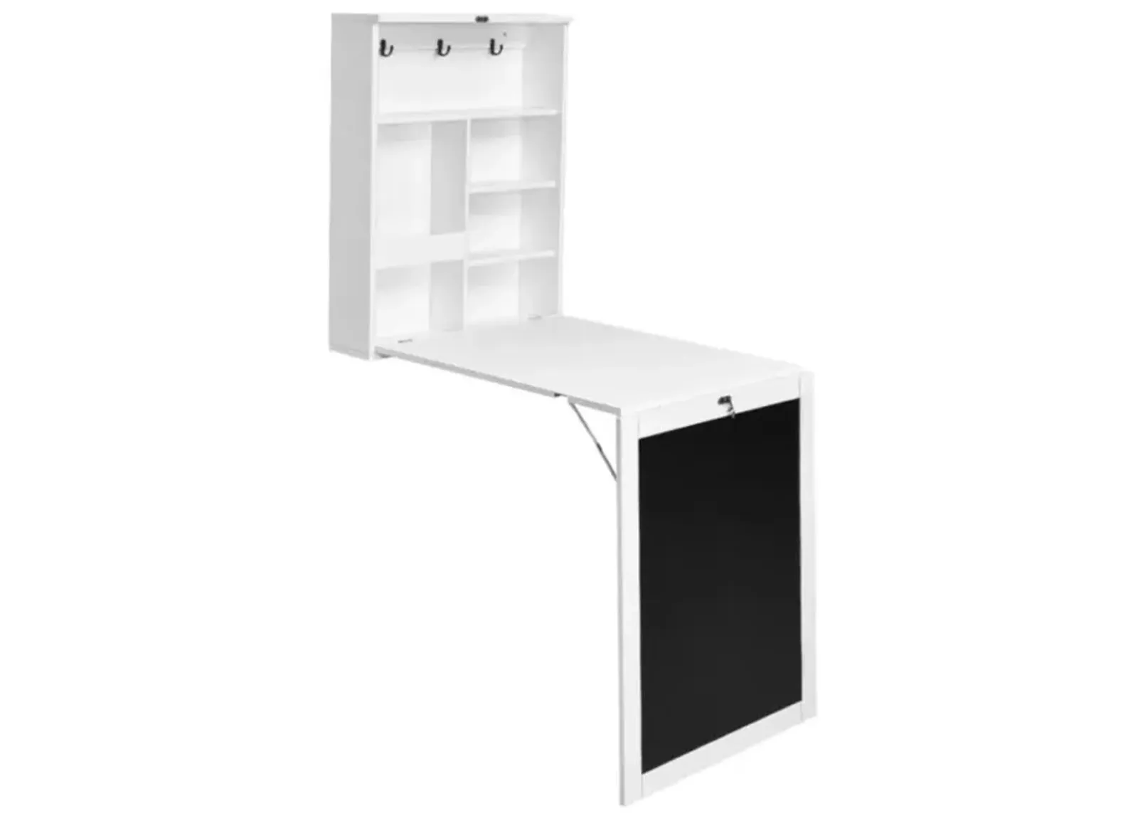 Hivvago Convertible Wall Mounted Table with A Chalkboard