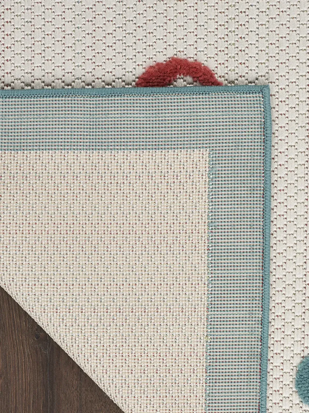Aloha ALH27 Teal/Multicolor 5'3" x 7'5" Rug