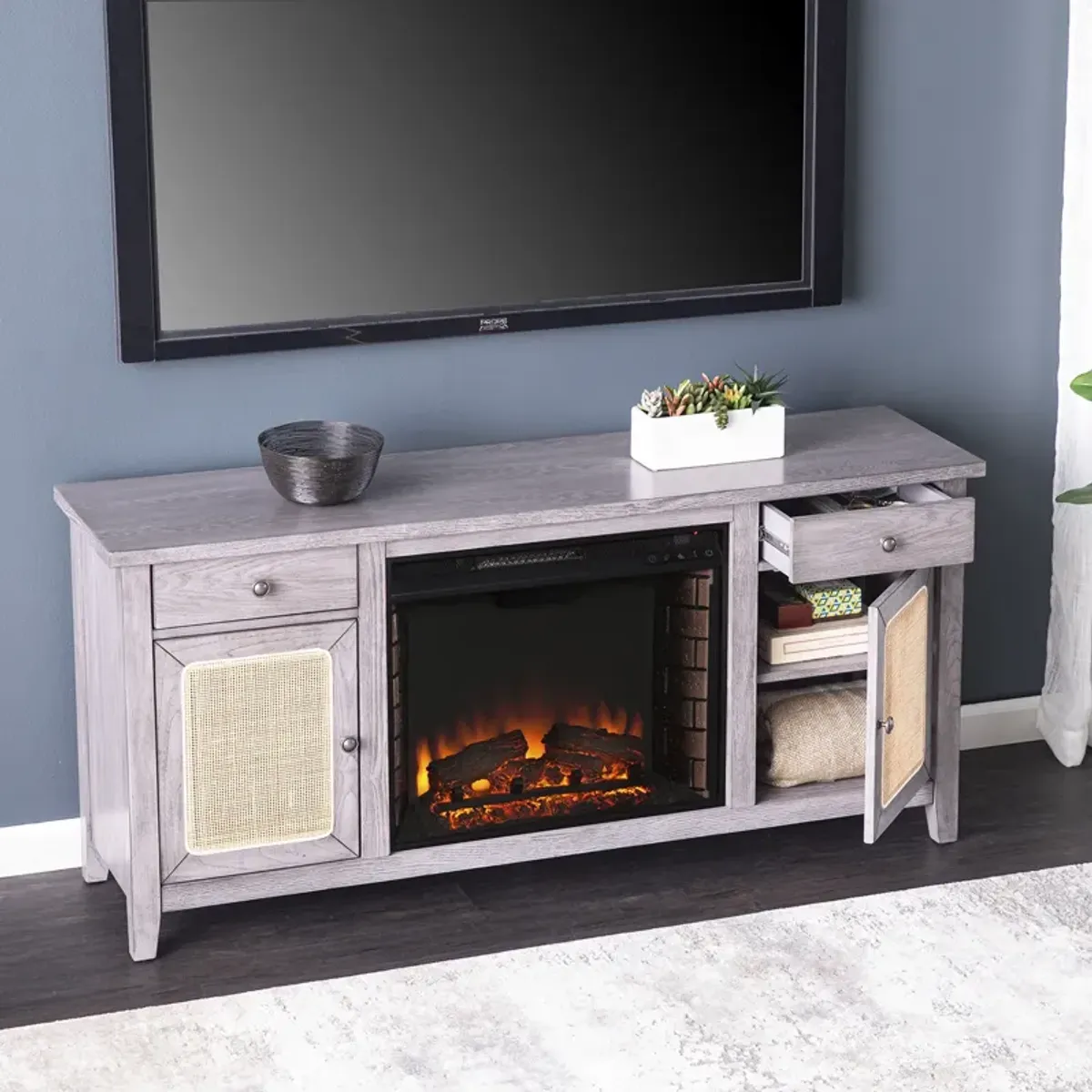 Raegan  Fireplace  Console