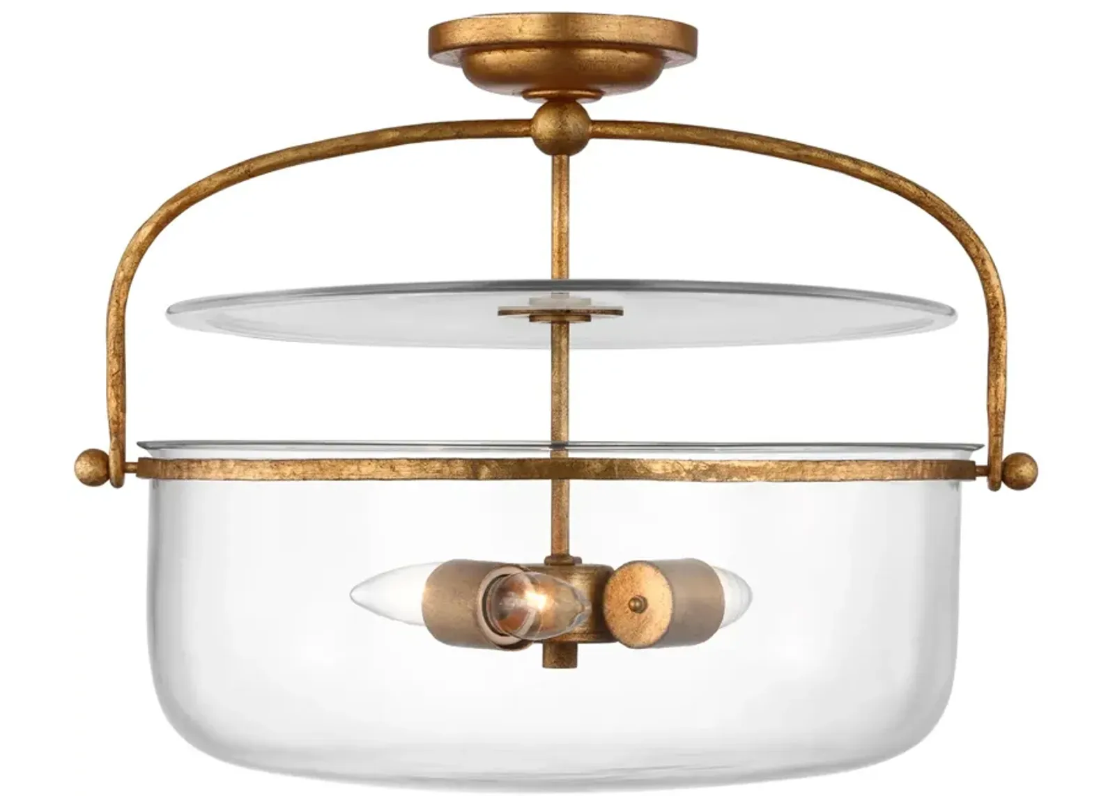 Lorford Med Semi-Flush Lantern