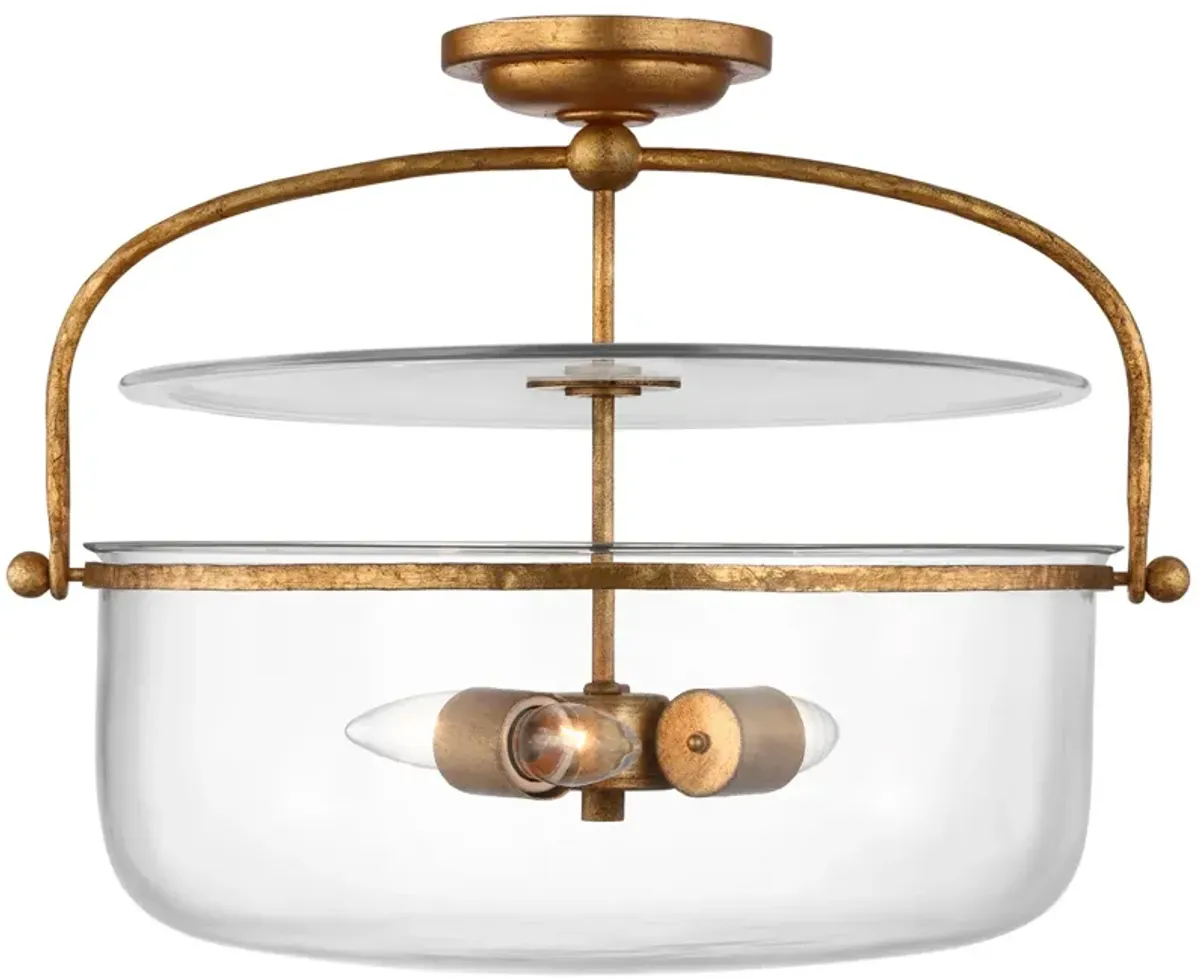 Lorford Med Semi-Flush Lantern