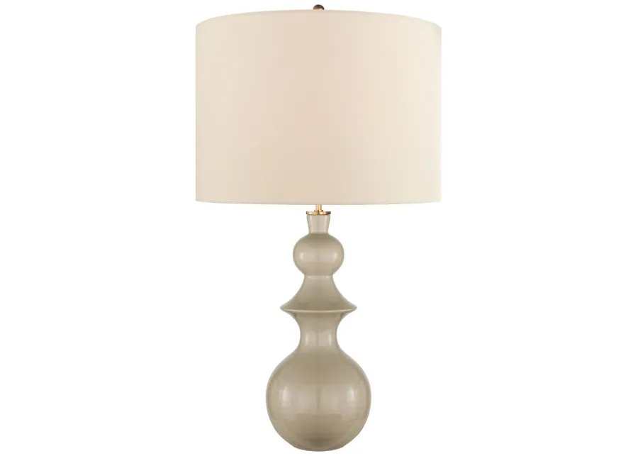 Saxon Large Table Lamp in Grey