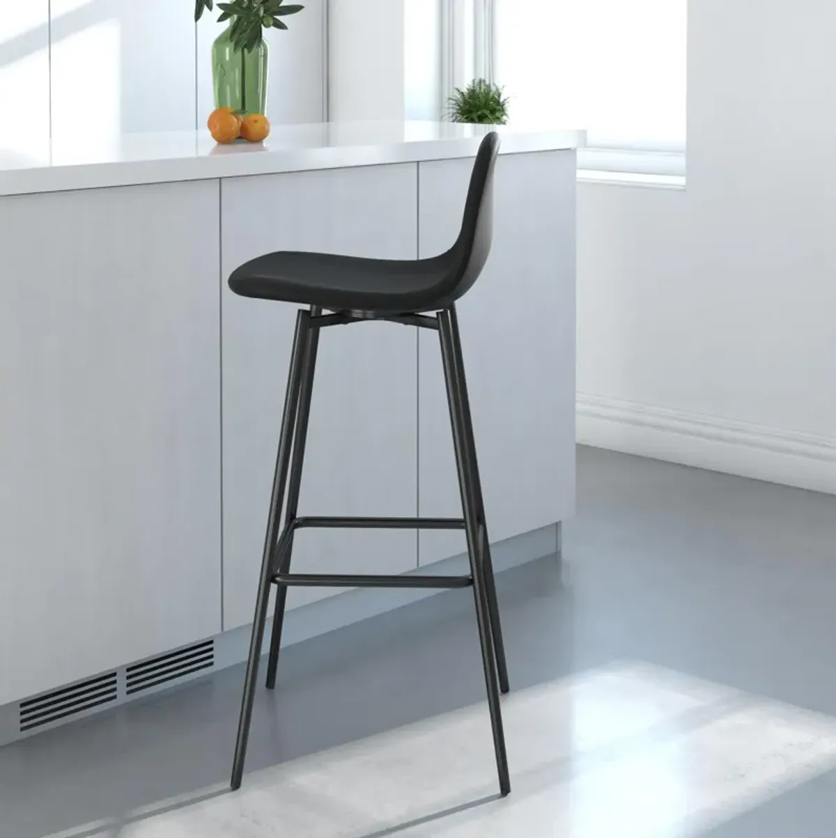 REALROOMS Brandon Upholstered Bar Stool