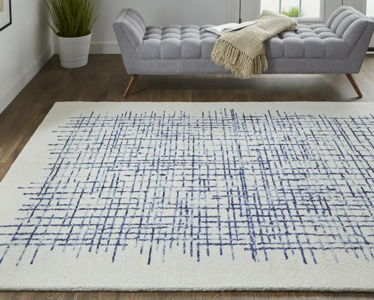 Maddox 8630F Ivory/Blue 3'6" x 5'6" Rug