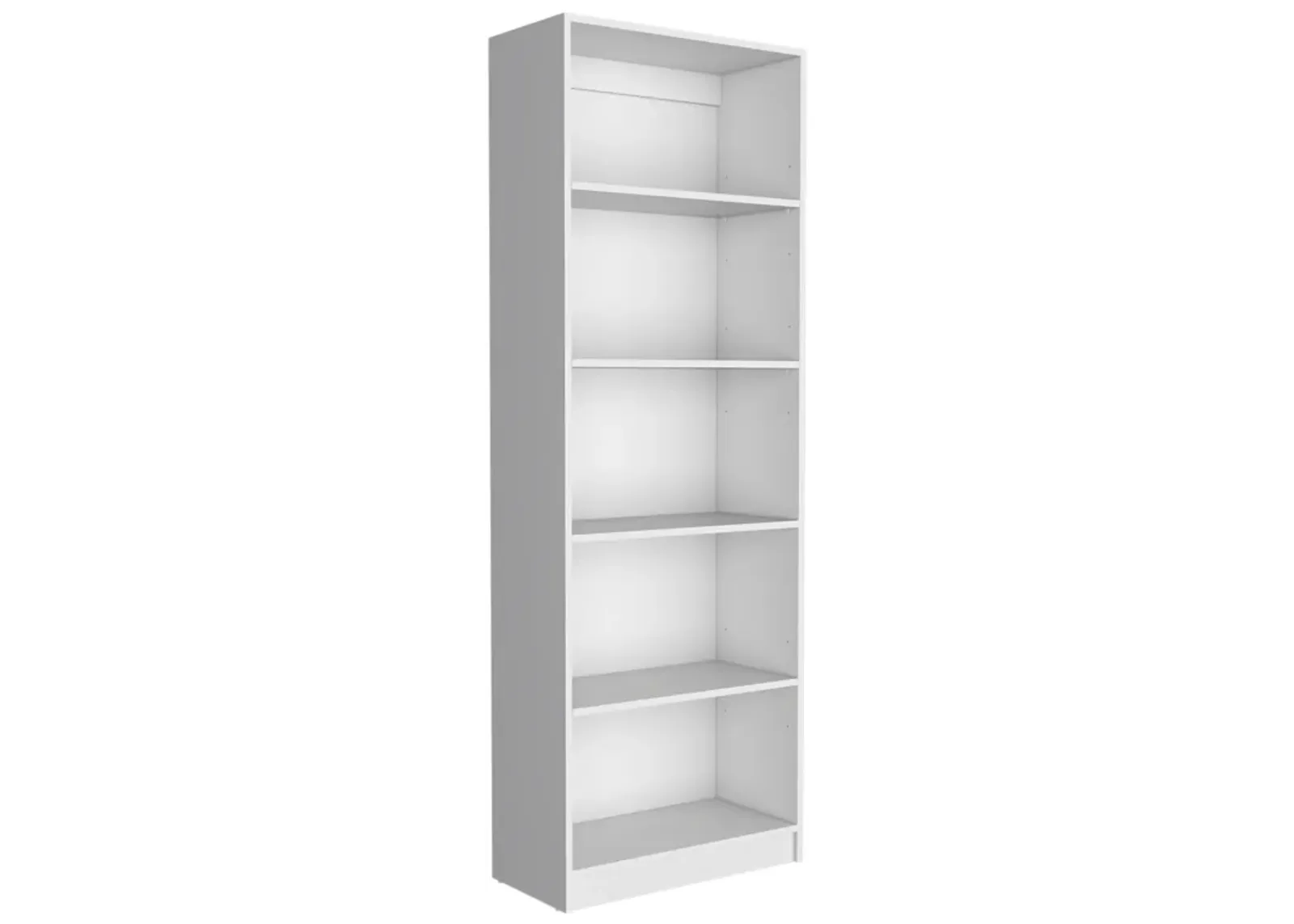 Home 4 Shelves Bookcase with Multi-Tiered Storage -White