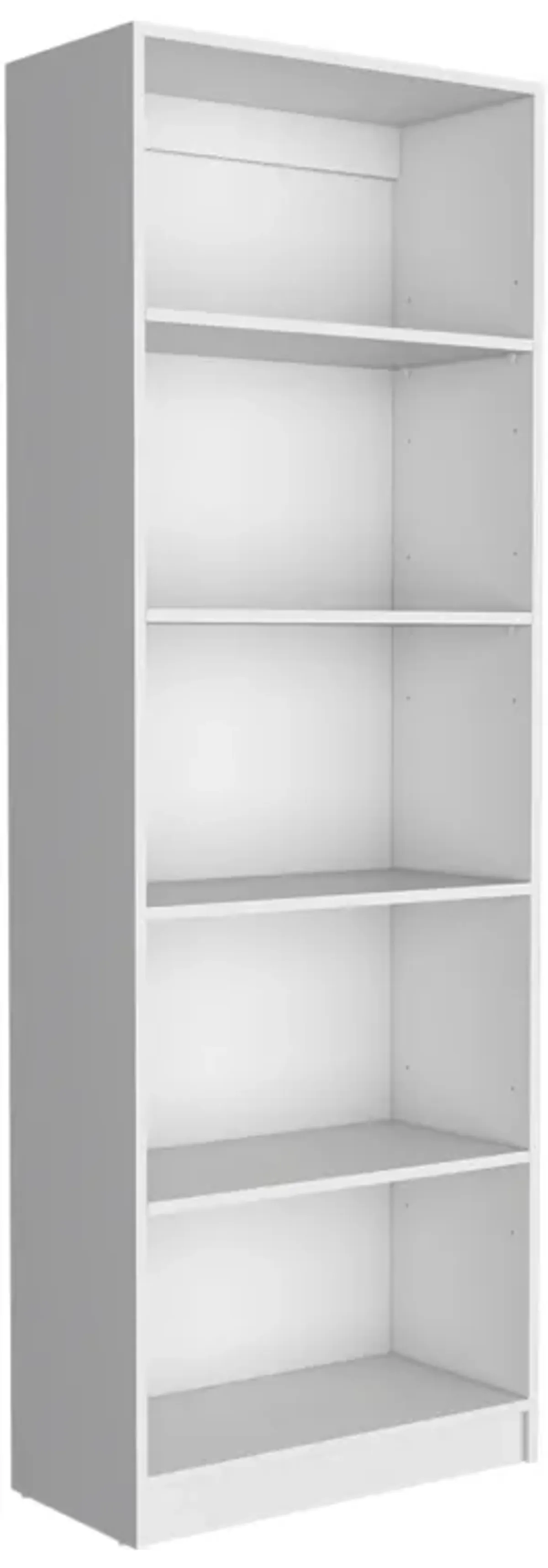 Home 4 Shelves Bookcase with Multi-Tiered Storage -White