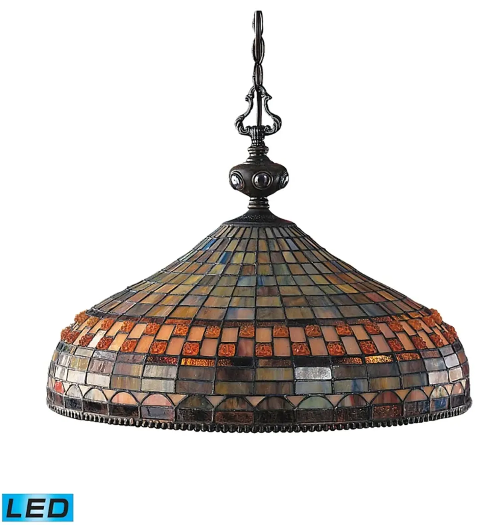 Jewelstone 20'' Wide 3-Light LED Chandelier