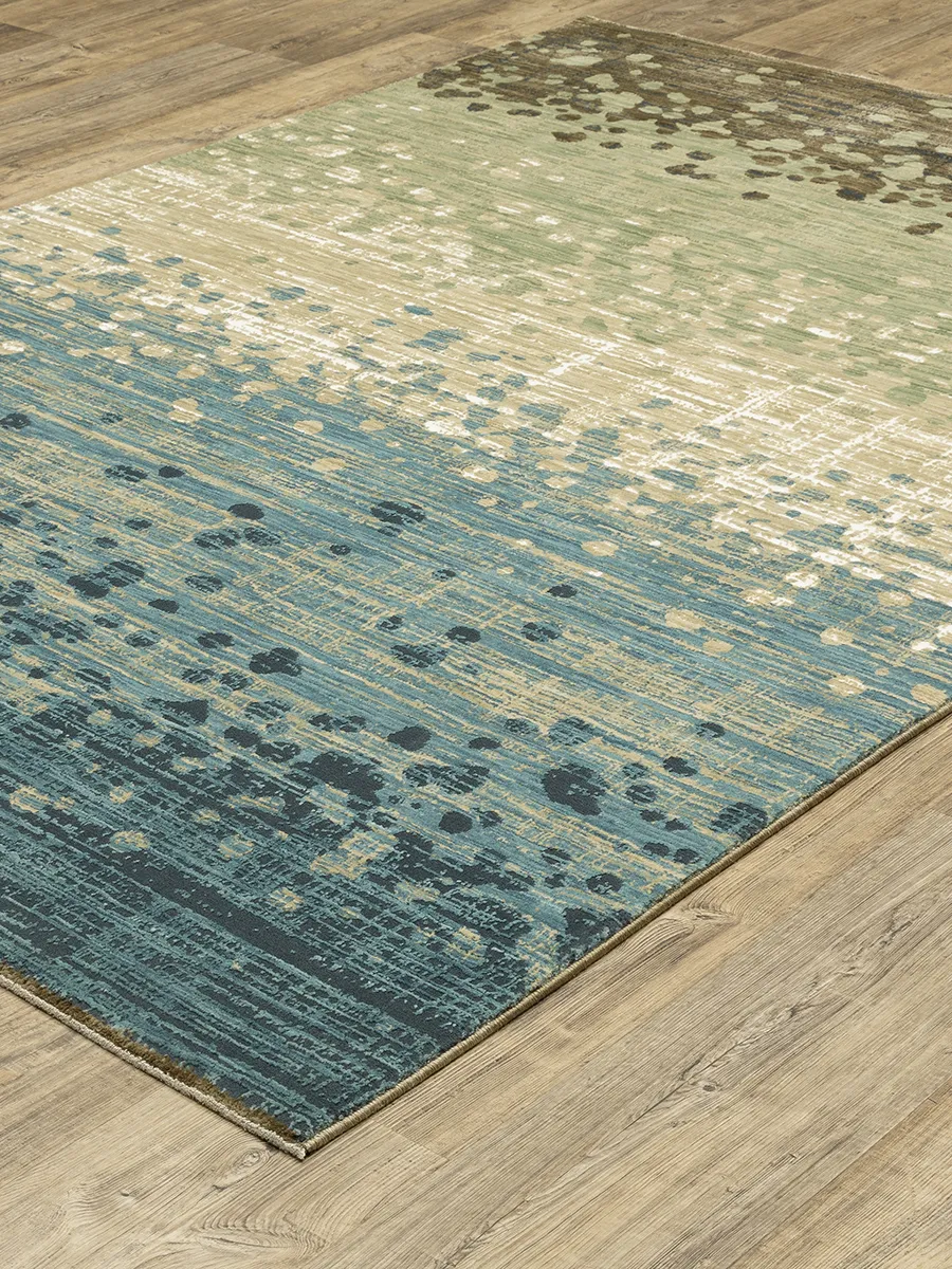 Reed 5'3" x 7'6" Blue Rug