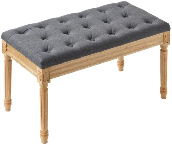 Upholstered Bench with Foam Cushion Tufted Seat for Bedroom Living Room or Entryway