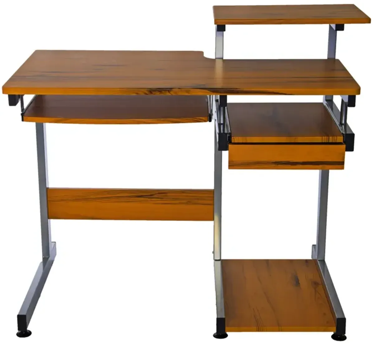 Complete Computer Workstation Desk, Woodgrain