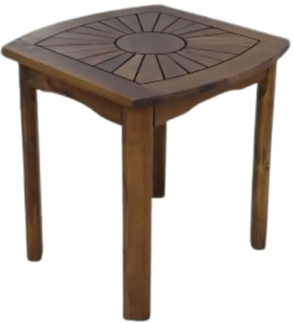 Sun Burst Square/Round Side Table