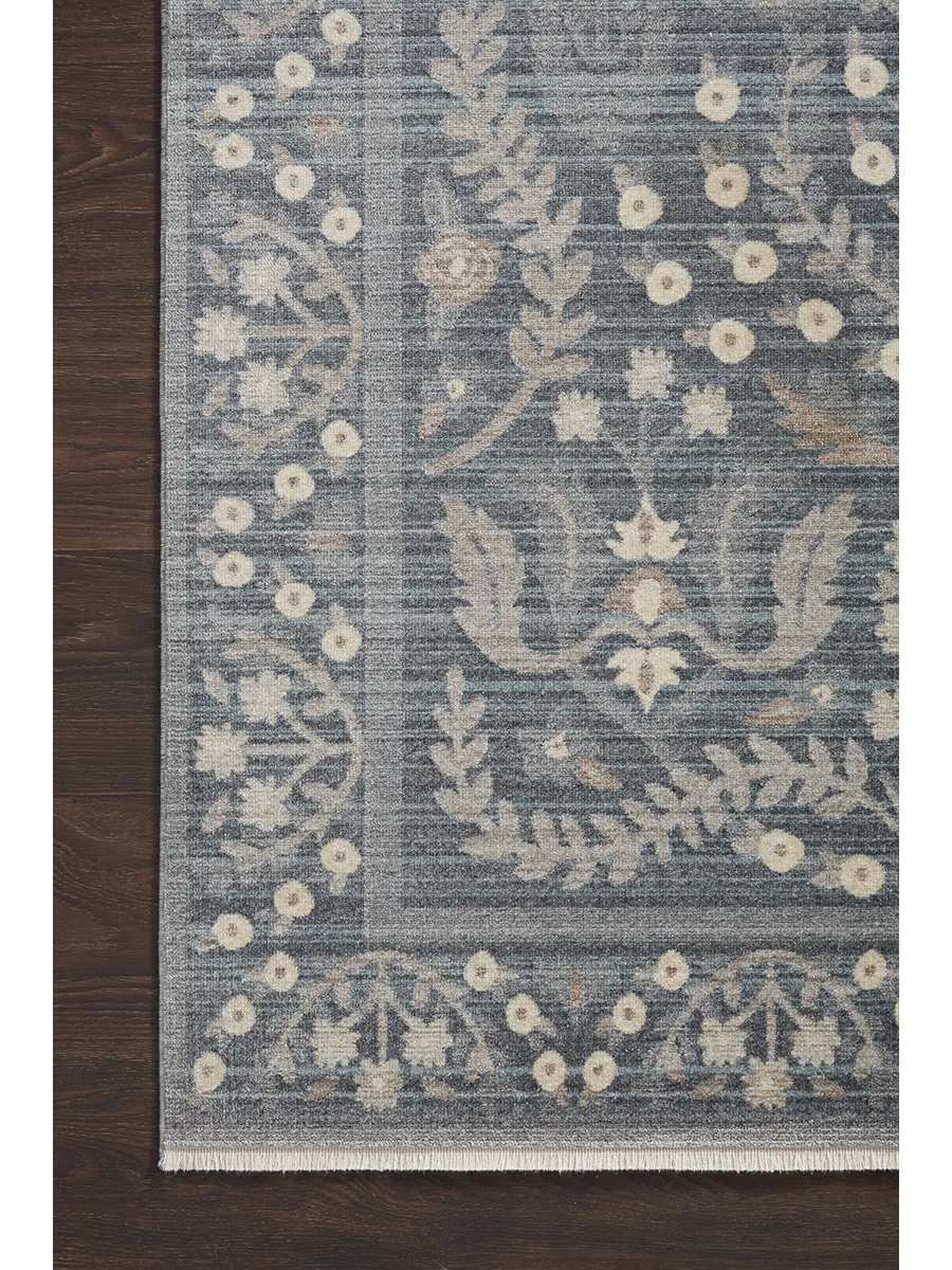 Holland HLD04 Blue 3'7" x 5'1" Rug by Rifle Paper Co.