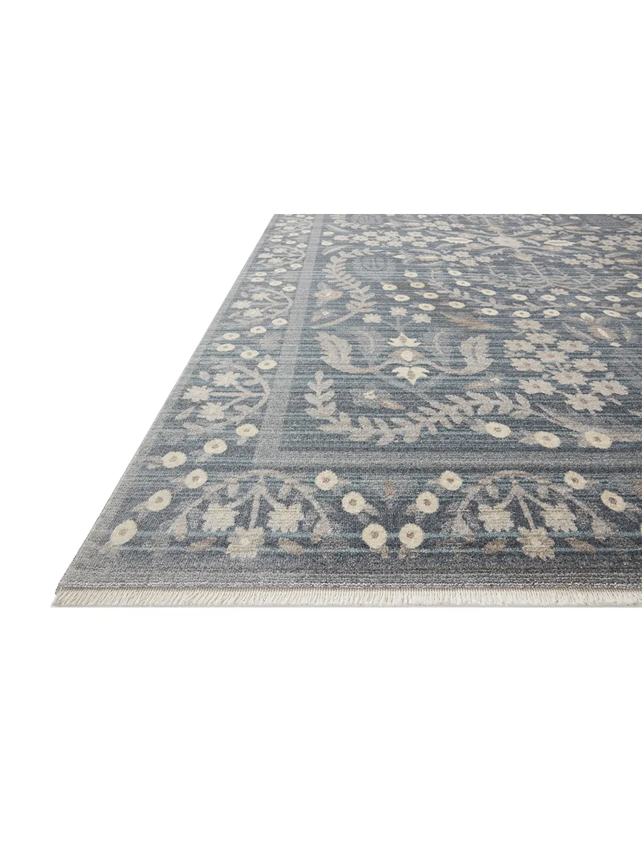 Holland HLD04 Blue 3'7" x 5'1" Rug by Rifle Paper Co.