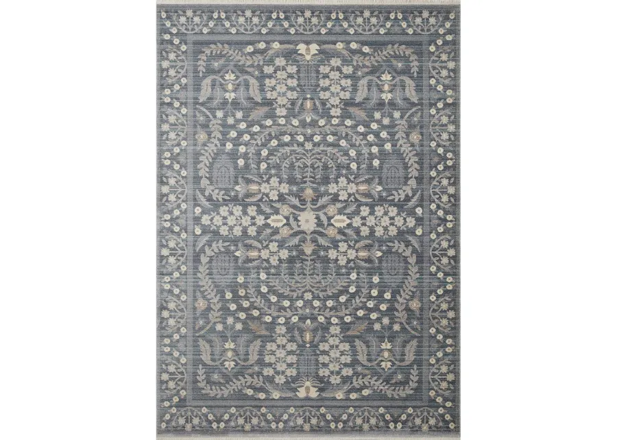 Holland HLD04 Blue 3'7" x 5'1" Rug by Rifle Paper Co.