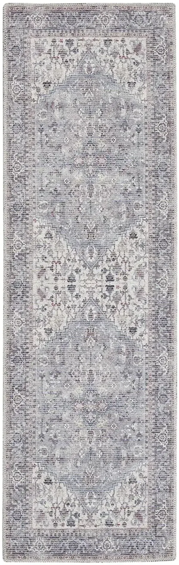 Machine Washable Series 1 SR104 Gray 2'2" x 8' Rug