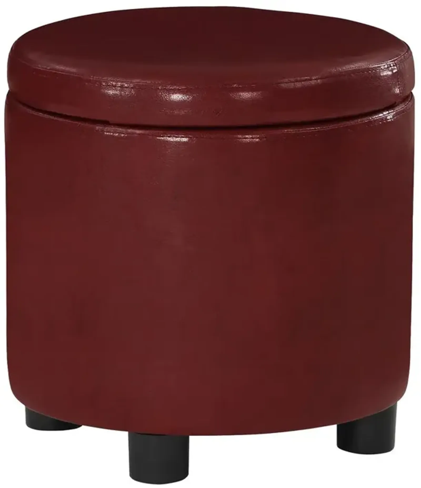 Convience Concept, Inc. Designs 4 Comfort Round Accent Storage Ottoman with Reversible Tray Lid