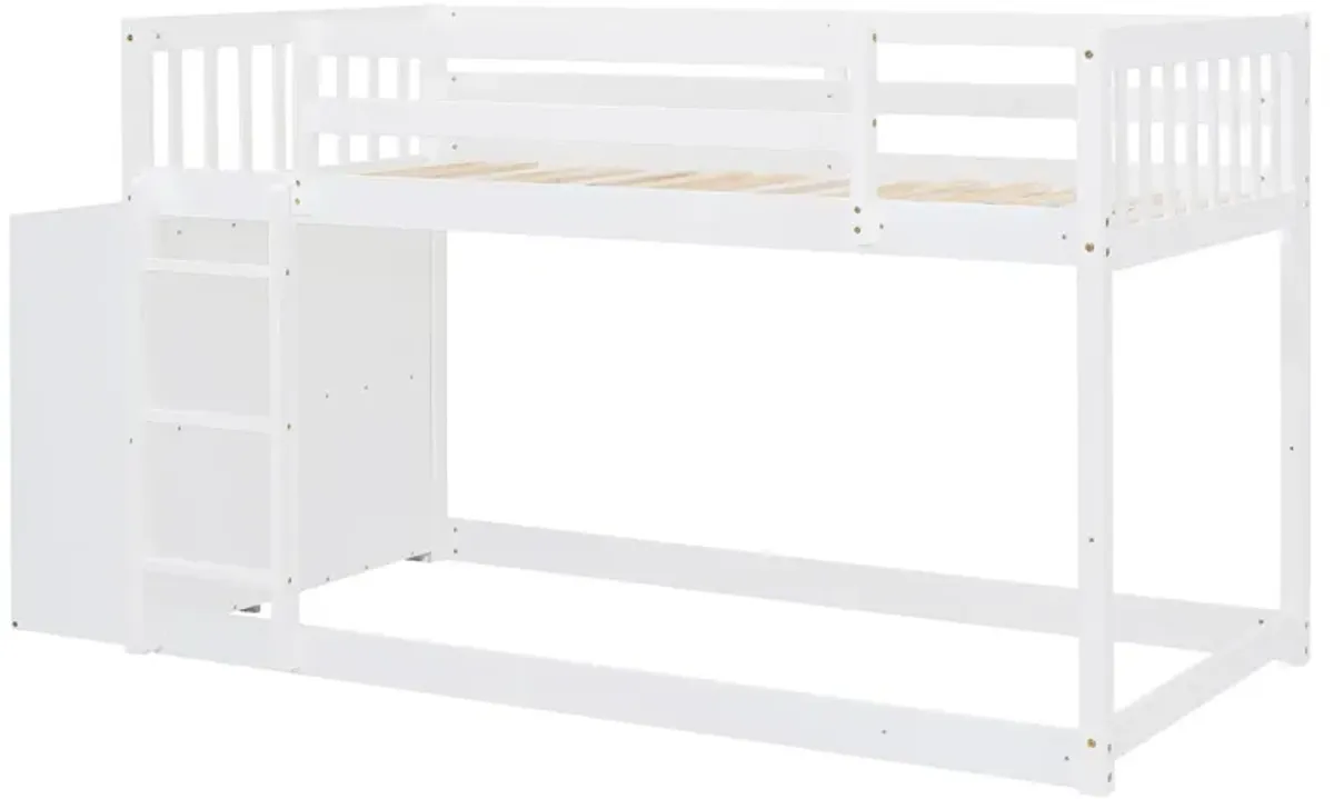 Merax Modern Bunk Bed with 4 Drawers