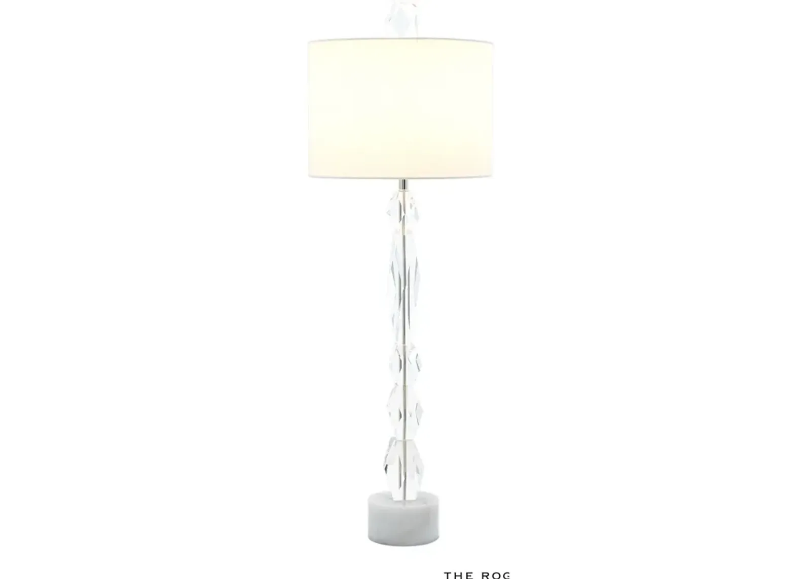 Facette Lamp with White Marble Base