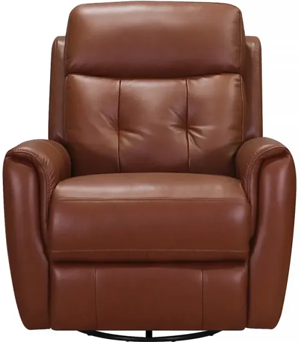 Torino Manual Swivel Glider Leather Recliner