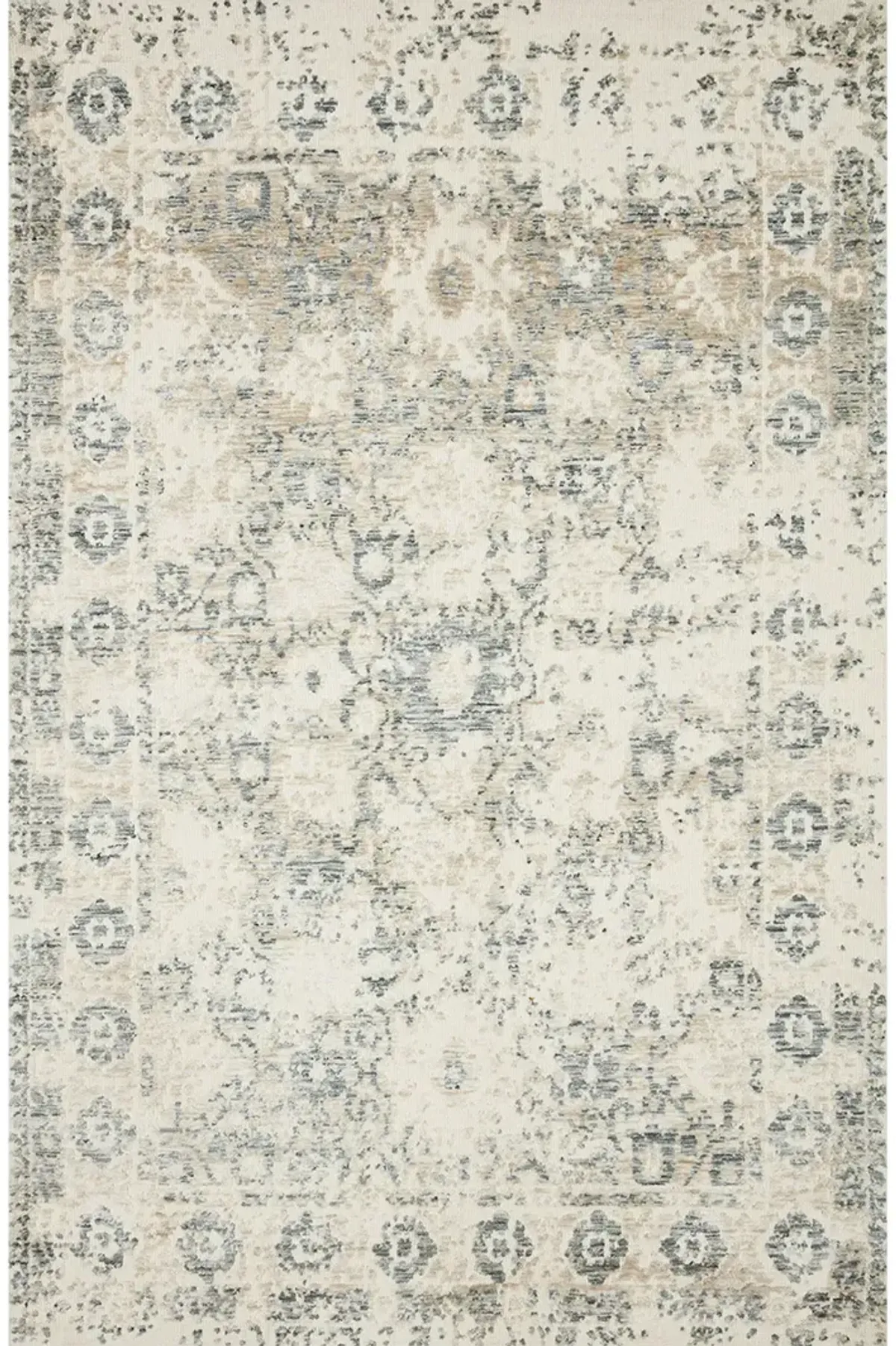 Lindsay Antique White/Aqua 9'3" x 13' Rug